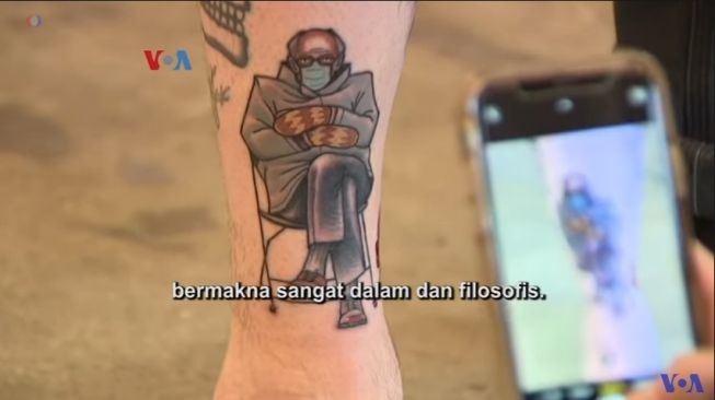 Meme Bernie Sanders Viral, Pengrajin Tato hingga Boneka Kebanjiran Order