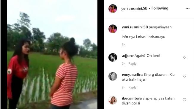 Gadis ABG dikeroyok teman sebaya (Instagram)