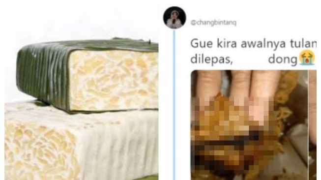 Disangka Tulang Ayam, Warganet Lemas saat Lihat Benda Ini di Dalam Tempe