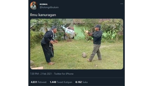 Viral! Niat Pamer Ilmu Kanuragan, Endingnya Malah Apes dan Bikin Ngilu