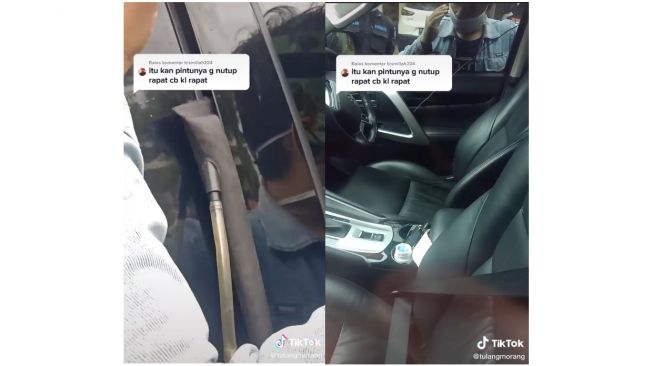 Tutorial Buka Pintu Mobil yang Terkunci jadi Inspirasi Maling (tiktok.com/@tulangmorang)