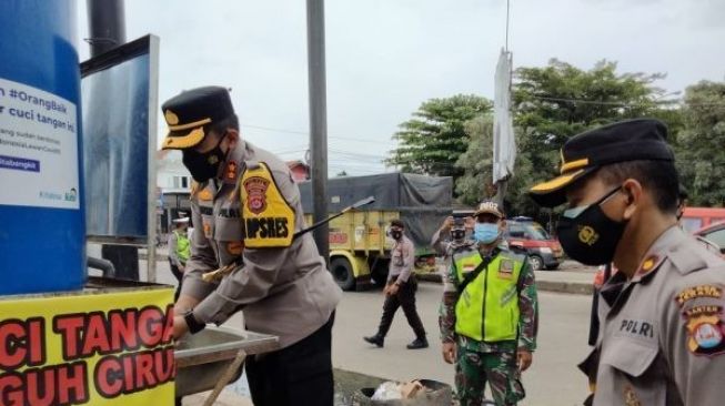 Polres Serang Resmikan 2 Pasar untuk Tekan Penularan Covid-19