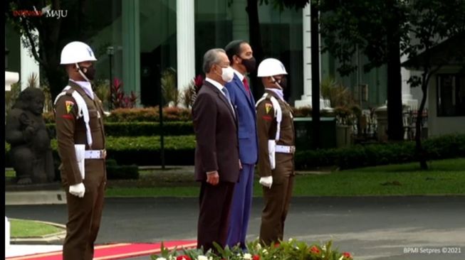 Tak Seperti Biasa, Jokowi Terima Tamu Negara di Istana Merdeka