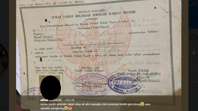 Santuy Banget, Pose Foto di Ijazah Sekolah Rakyat Ini Bikin Warganet Iri