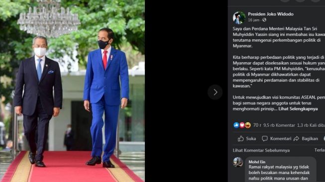 Akun Facebok Jokowi Diserang Netizen Malaysia: Hati-hati Jabatan Direbut