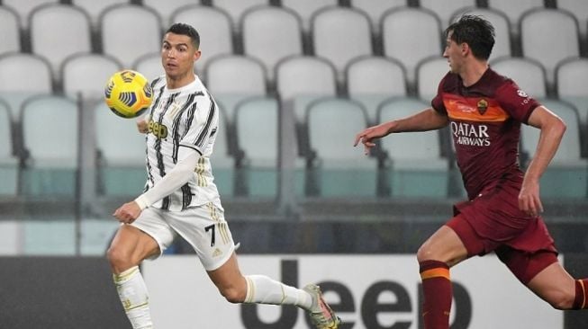 Hasil Liga Italia: Ronaldo Cetak Gol, Juventus Gebuk Roma 2-0