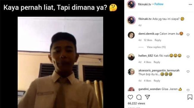 Tangkapan layar Fiki Naki semasa SMA melakukan aksi beatbox. [Instagram/@fikinaki.tv]