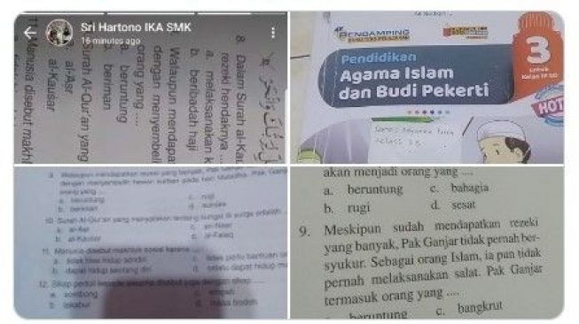 Ganjar Ditulis Tak Pernah Salat di Buku Pelajaran Ini Komentar Warganet