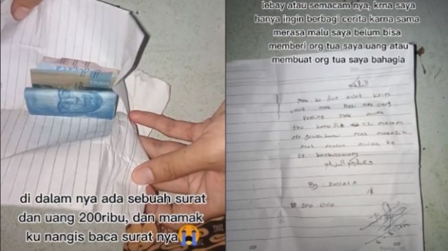 Diam-Diam Menabung, Viral Santri Beri Kejutan Uang Buat Keluarga Terharu