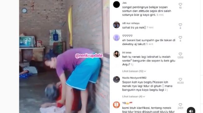 Paksa Bangunkan Nenek Demi Joget TikTok, Wanita Ini Tuai Kecaman