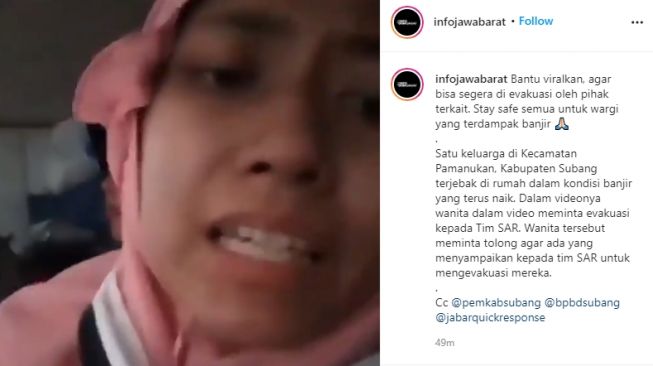 Video Dramatis Korban Banjir Minta Dievakuasi: Tolong Air Mau sampai Atap