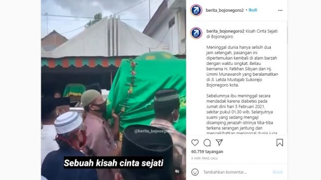 Cerita cinta sejati sebenarnya. [Instagram]