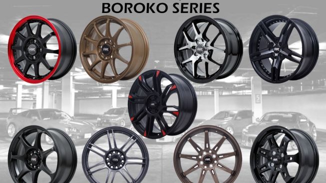 HSR Wheel Boroko Series dengan sembilan model velg yang khas, selaras gaya modifikasi gaya JDM [Dok HSR].