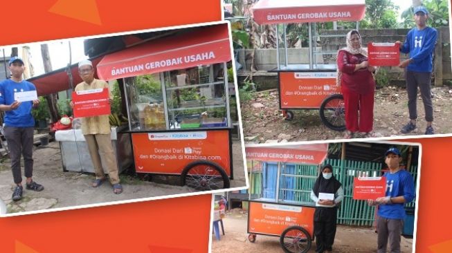 ShopeePay - Kitabisa.com Berbagi di Hari Kasih Sayang Melalui Gerobak Usaha