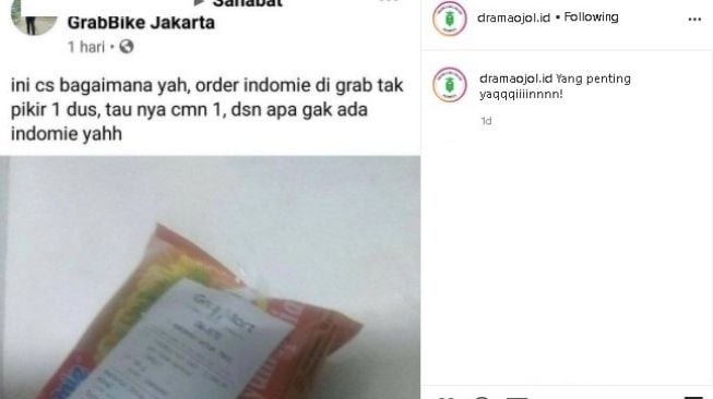 Ojol dapat orderan unik. (Instagram/@dramaojol.id)