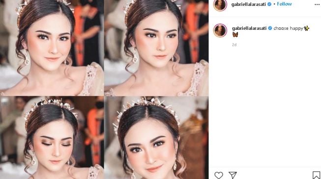 Gabriella tutup kolom komentar di media sosial (Instagram)