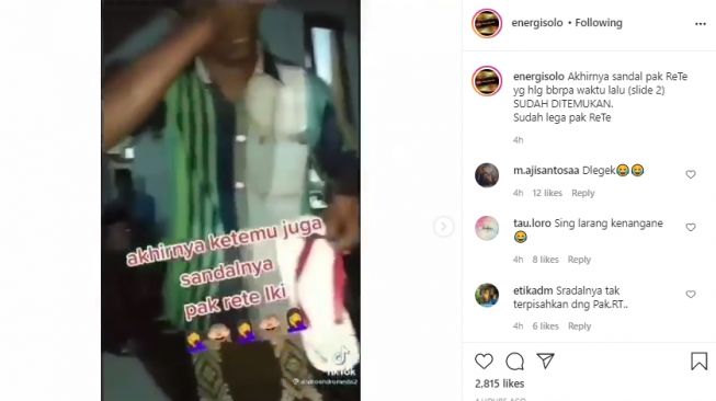 Menangis Haru, Pak RT Temukan Sandal Kenangan Ijab Kabulnya di Musala