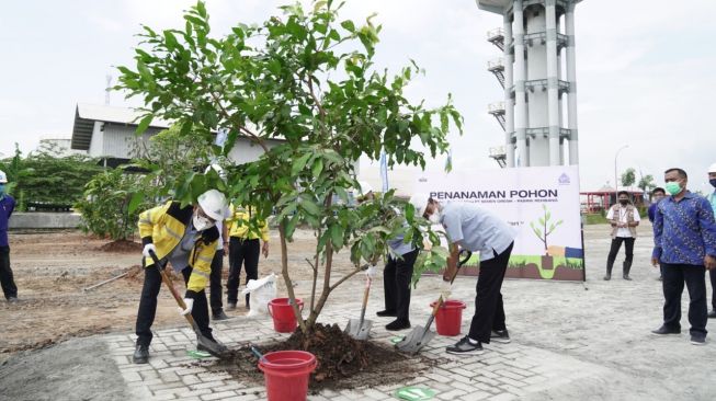 Tanam Pohon di Area Publik, Semen Gresik Komitmen Terapkan Industri Hijau