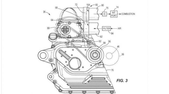 Harley-Davidson patenkan mesin supercharged terbaru (Visordown)