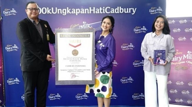 Hari Valentine 2021, Ungkapan Hati Cadbury Pecahkan Rekor MURI