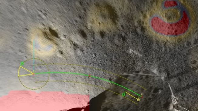 Batuan aneh di sisi jauh Bulan. [Our Space]
