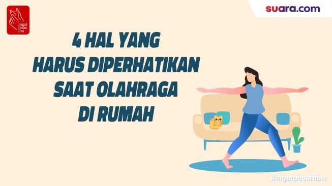 Videografis: 4 Hal yang Harus Dihindari saat Olahraga di Rumah