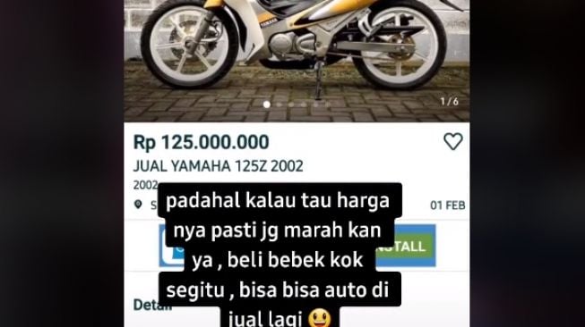 Pria takut ketahuan istri beli motor ratusan juta (tiktok/@david_garage.90)