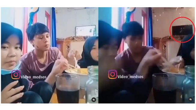 Viral! Lagi Asyik Mukbang Mie, Sejumlah Remaja Malah Panik karena Hal Ini! (instagram.com/video_medsos)