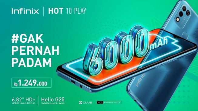 Infinix Hot 10 Play Resmi Diluncurkan di Indonesia