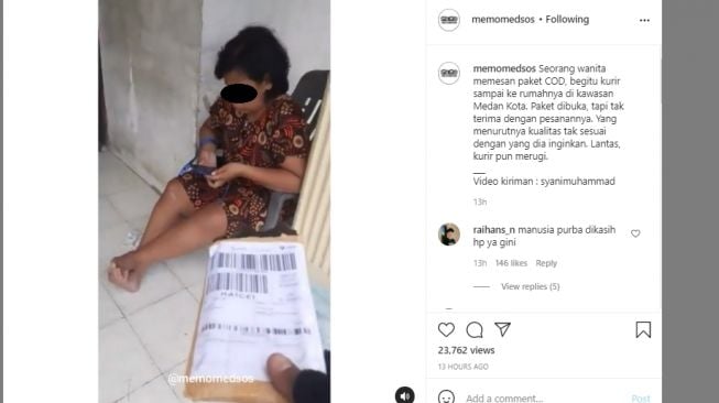 Dimarahi Kurir Gegara Tak Paham COD, Wanita Ini Kesal: Lapor Jokowi Sana!