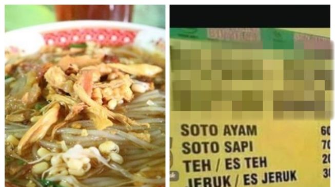 Saking Kreatifnya, Tulisan di Warung Soto Ini Bikin Publik Ngelus Dada