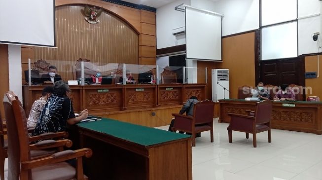 Sidang gugatan Fredrich Yunadi kepada Setya Novanto yang digelar di PN Jaksel. (Suara.com/Arga)