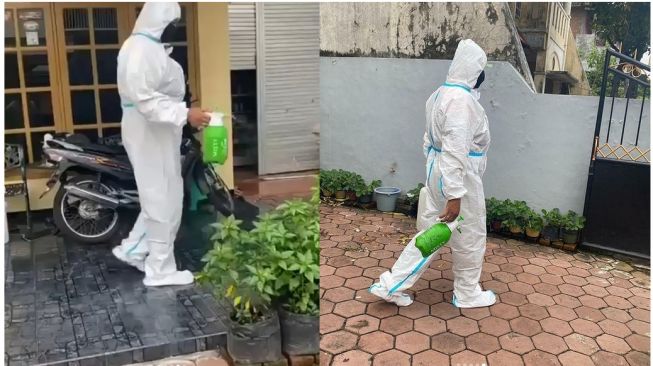 Pakai Baju Hazmat Ternyata Pencuri, Begini Reaksi Polisi Kota Malang