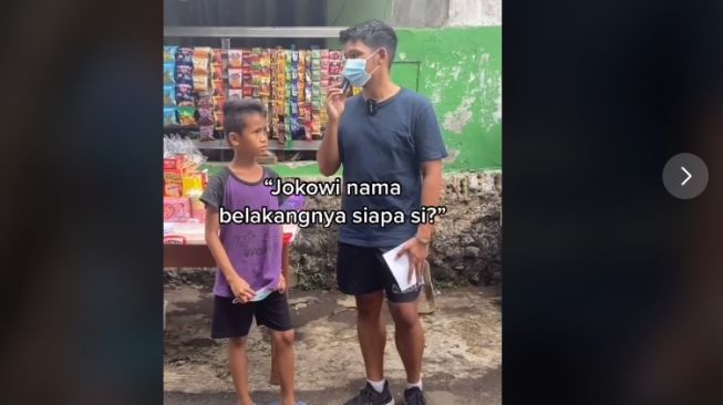 Kocak, Macam-macam Jawaban Bocah Saat Ditanya Nama Belakang Presiden Jokowi