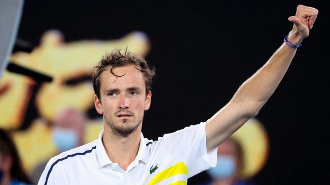 Daniil Medvedev Tantang Novak Djokovic di Final Australian Open 2021