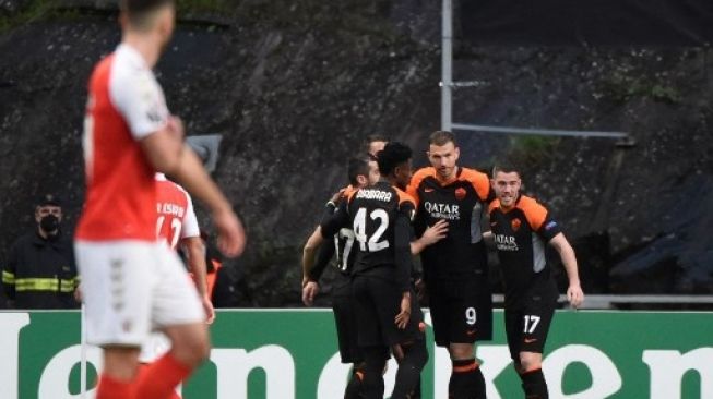 Hasil Liga Europa: AS Roma Taklukkan Braga 2-0