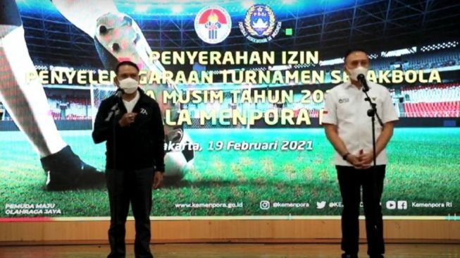 Dukung PSSI, Menpora: Sesuai dengan Undang-Undang, Bukan Intervensi