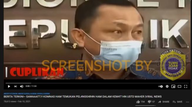 CEK FAKTA: Komnas HAM Temukan Pelanggaran HAM dalam Kematian Ustadz Maaher?