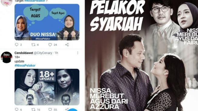 Meme Annisa Pohan dan Nissa Sabyan. [Hops.id/Gelora News]