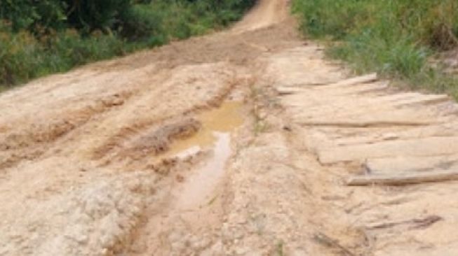 Jalan Semabi ke Seberang Kapuas Rusak Parah, Warga Tempuh Jarak Lebih Jauh