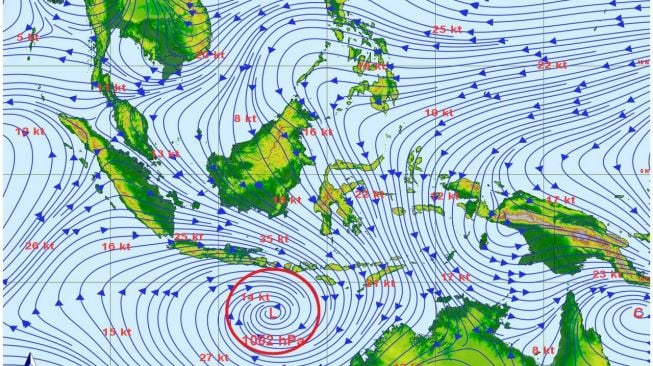 Waspada! Bibit Siklon Tropis di Jawa-Nusa Tenggara, Potensi Cuaca Ekstrem