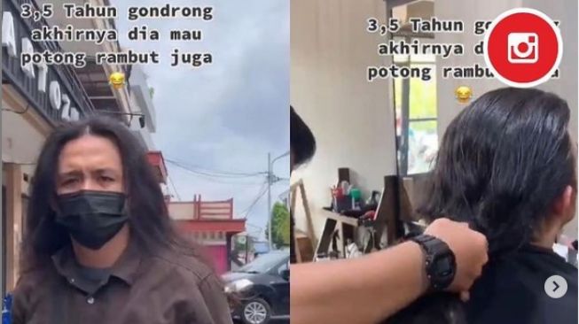 Cewek Ini Serasa Punya Pacar Baru Setelah Cowoknya 3,5 Tahun Gondrong Cukur