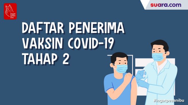 Videografis: Daftar Penerima Vaksin Covid-19 Tahap 2