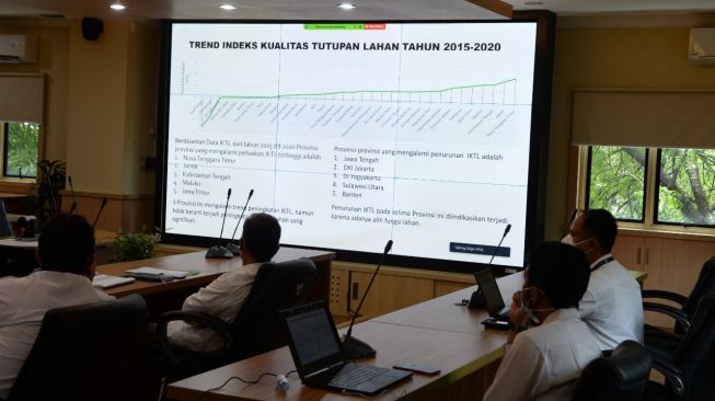 IKLH Indonesia 2020 meningkat. (Dok. Kementerian LHK)