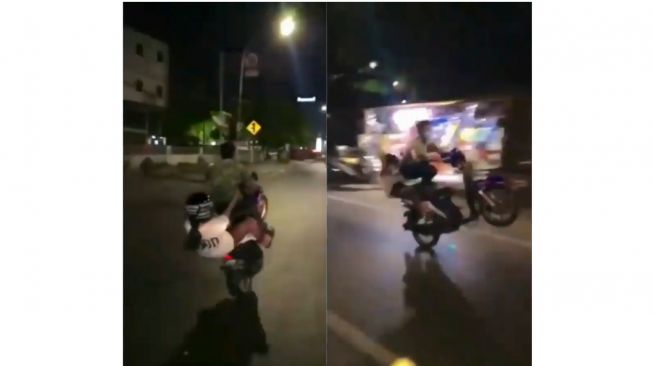 Viral Pasangan Muda Asyik Freestyle di Jalan, Publik: Nyali Ceweknya Besar!