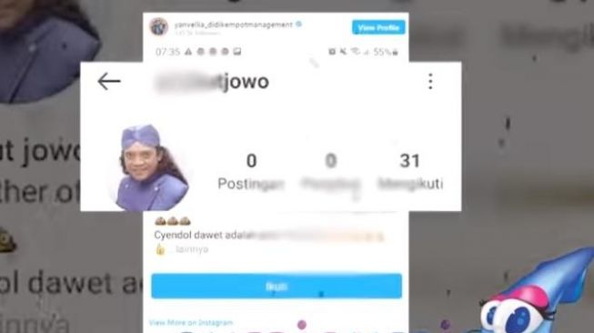 Akun Instagram yang catut foto Didi Kempot [Youtube.com]