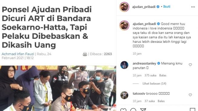 Unggahan Ajudan Pribadi [Instagram/@ajudan_pribadi]