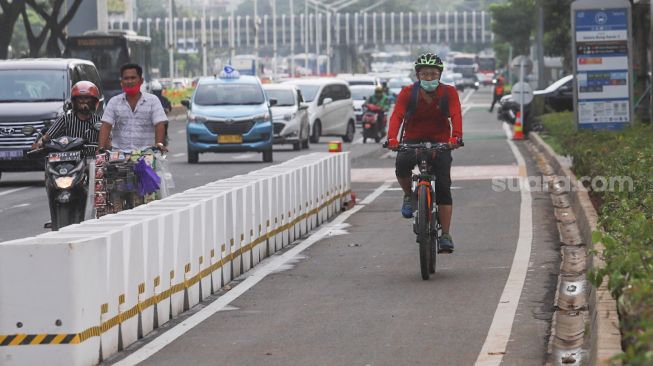 Baru Punya 63 Km, Anies Ingin Buat 500 Km Jalur Sepeda di Sisa Setahun Masa Jabatannya