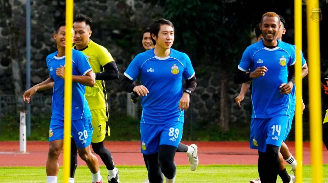 Bhayangkara Solo FC Latihan di Batu Jelang Liga 1