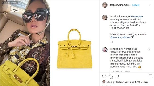 Luna Maya Tampil Mentereng Pakai OOTD Fantastis. (Instagram/@fashion.lunamaya)